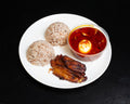 Ofada Rice and Sauce Plate